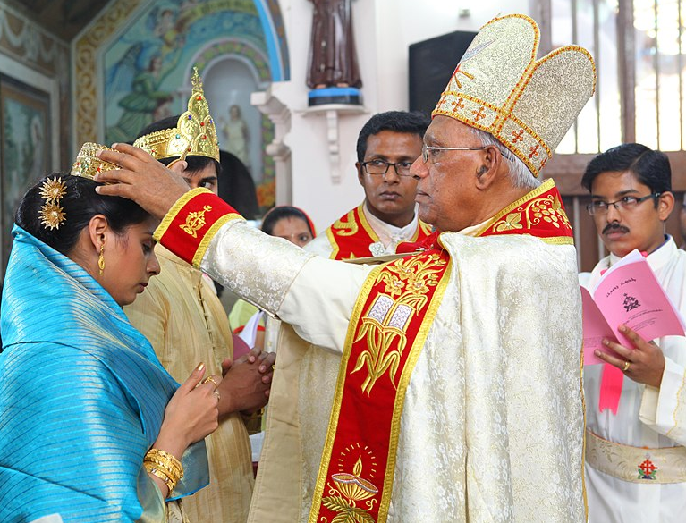 Окончание очерка "Возможна ли национальная церковь?" // На илл.: Свадебное венчание у христиан Индии Насрани - христиан св. Фомы