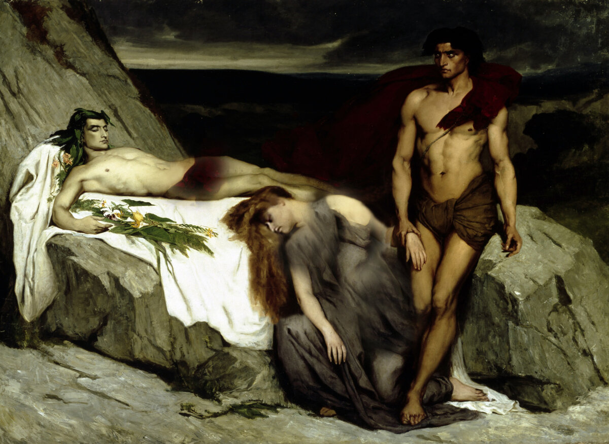 Лоуренс Альма-Тадема, «Смерть Аттилы» (картина изменена, была 18+)