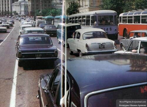 Да! Ещё тогда, в 70-х на Садовом возникали пробки.