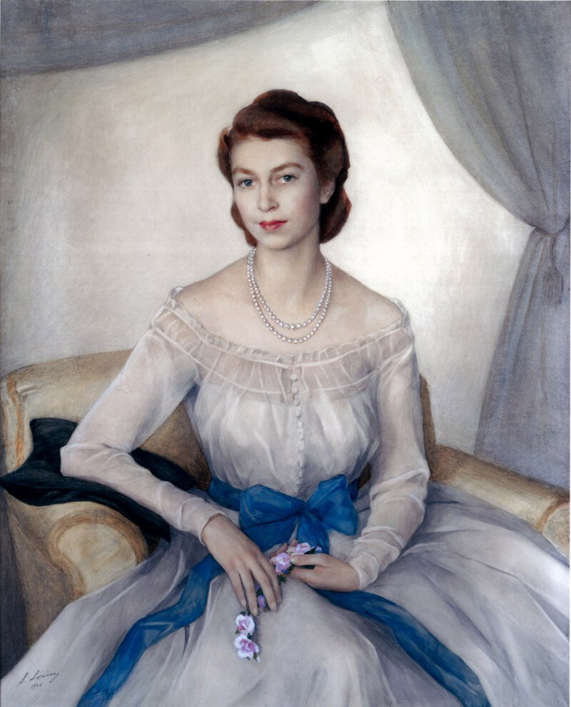 Савелий Сорин. Портрет принцессы Елизаветы II. 1948