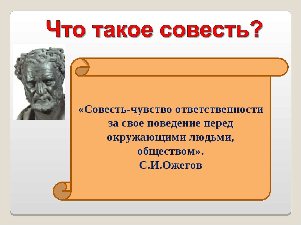 Говорящая совесть. Совесть это.