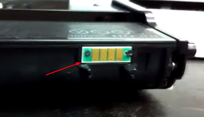 Фото 3. Чип на картридже SP-150 