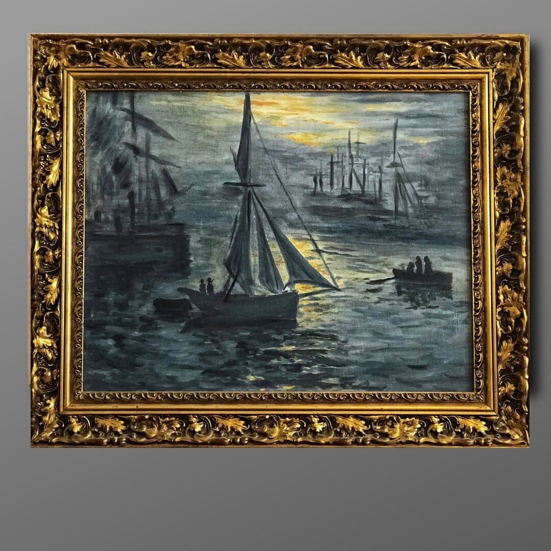Picture copy - Sunrise - of Claude Monet Копия картины -Восход-Клод Моне

Size / размеp: 60х47 см.
Canvas, oil / холст, масло.
2014 год.