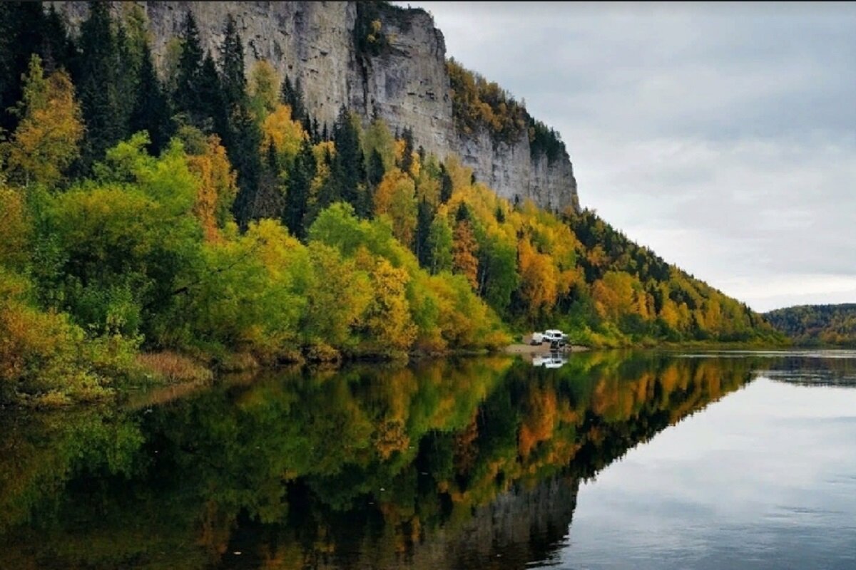 Река Вишера камень Полюд