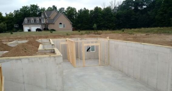 Американские заливные стены из бетона