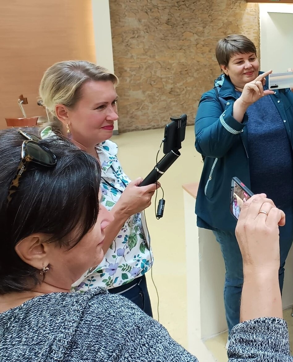 Фото автора. Блогеры в работе