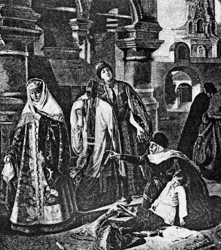 П. Плешанов. Убиение царевича Дмитрия в Угличе
