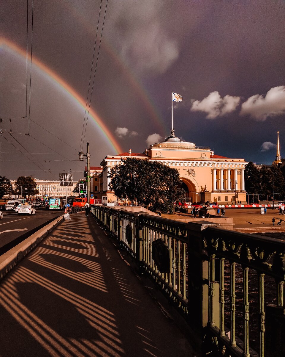 Радуга в питере сегодня фото