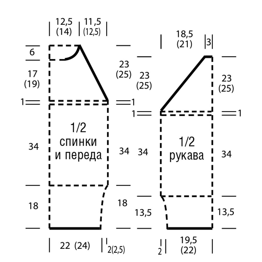 Асимметричная туника для летнего сезона