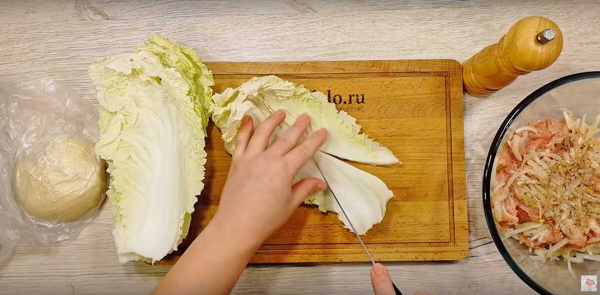 Тесто на кипятке. Необычный обед с мясом для всей семьи.