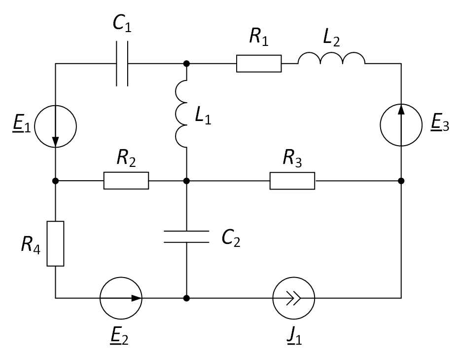 Структурная схема электрической цепи