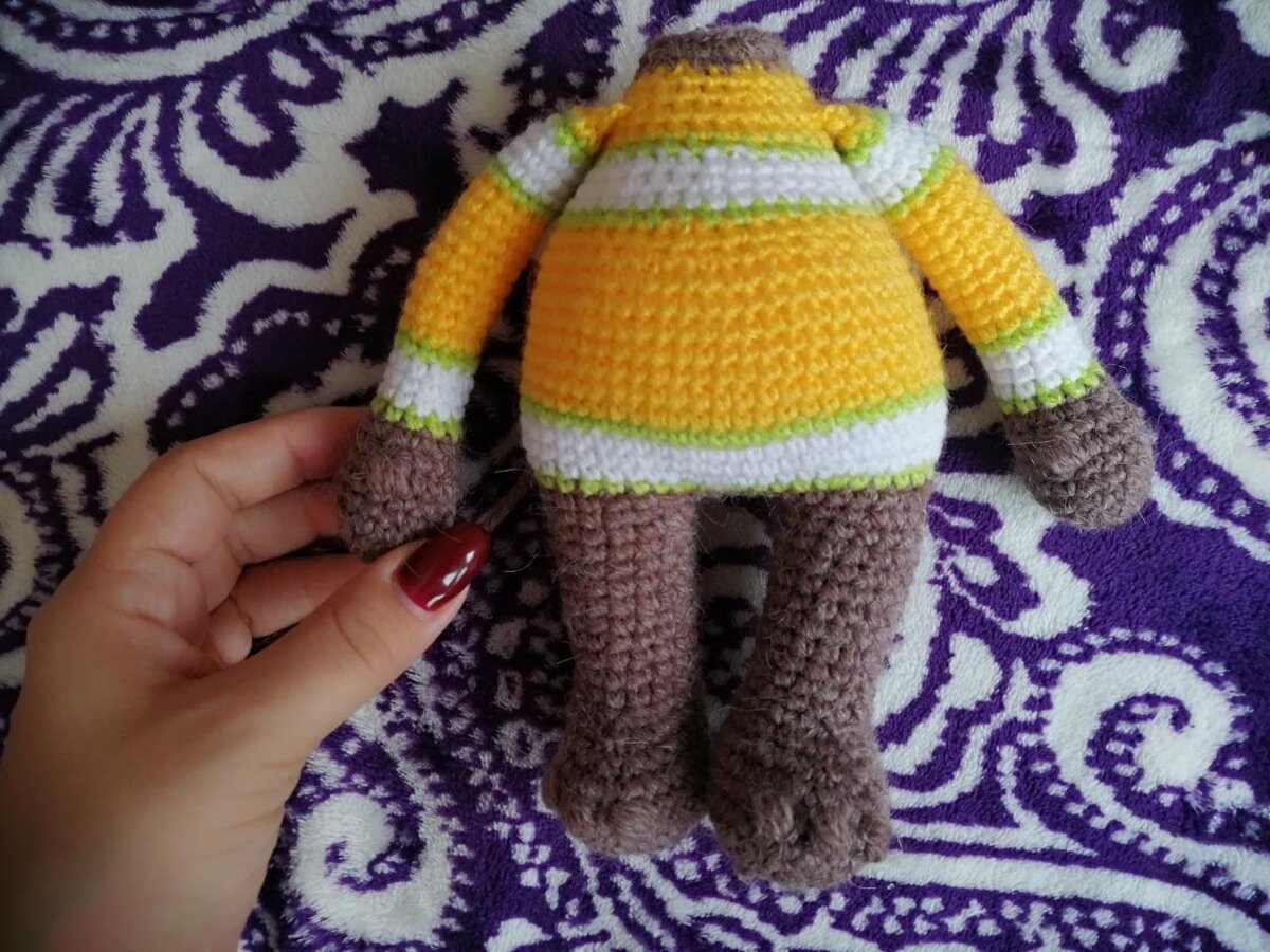 Вяжу мишку Оскара