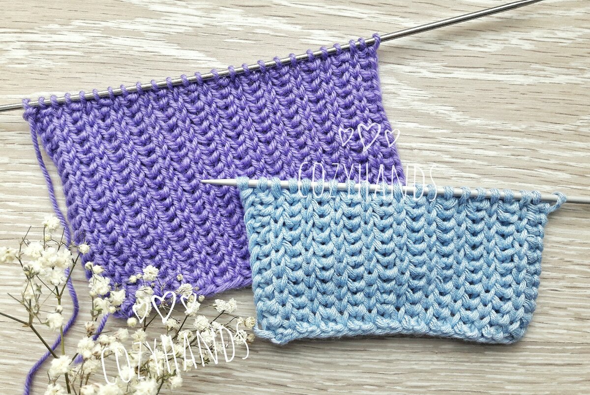 Очень простой узор спицами