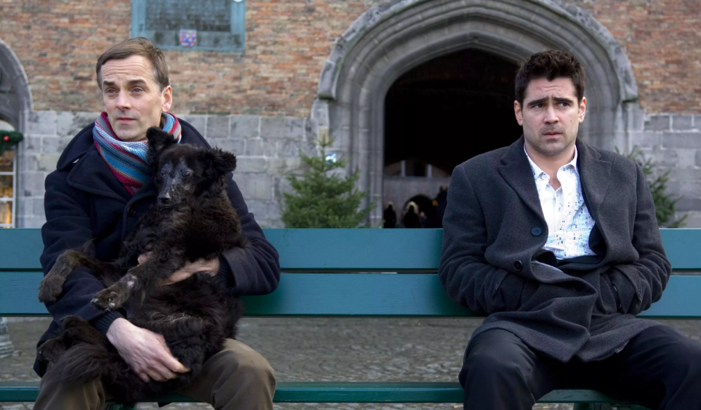 кадр из фильма "Залечь на дно в Брюгге"