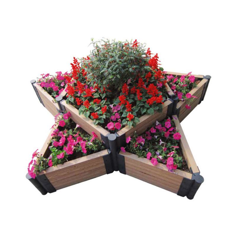 Грядки и клумбы можно сделать любой формы