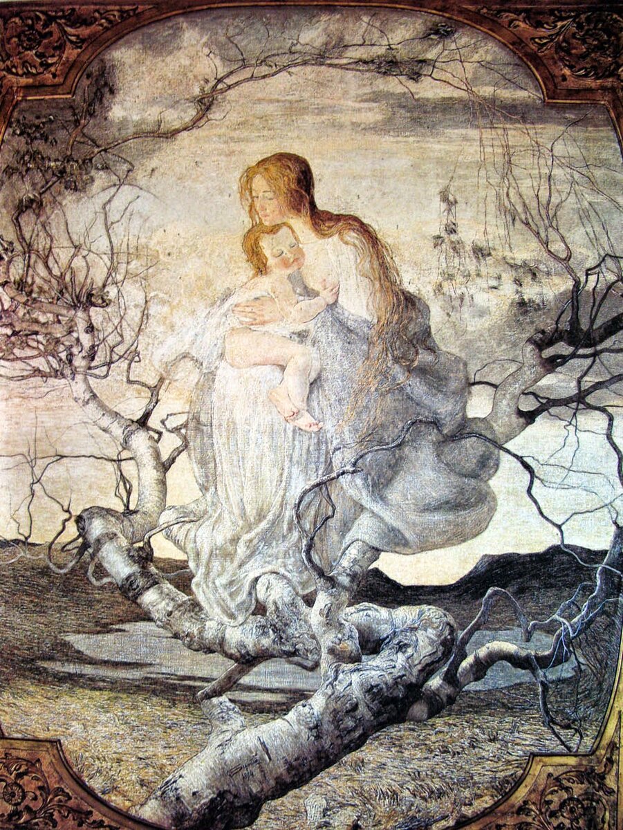 Ангел жизни. Джованни Сегантини. 1894 г. 