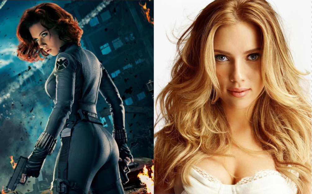 Скарлетт Йоханссон в фильме и в реальной жизни. Одна и лучших и востребованных актрис.