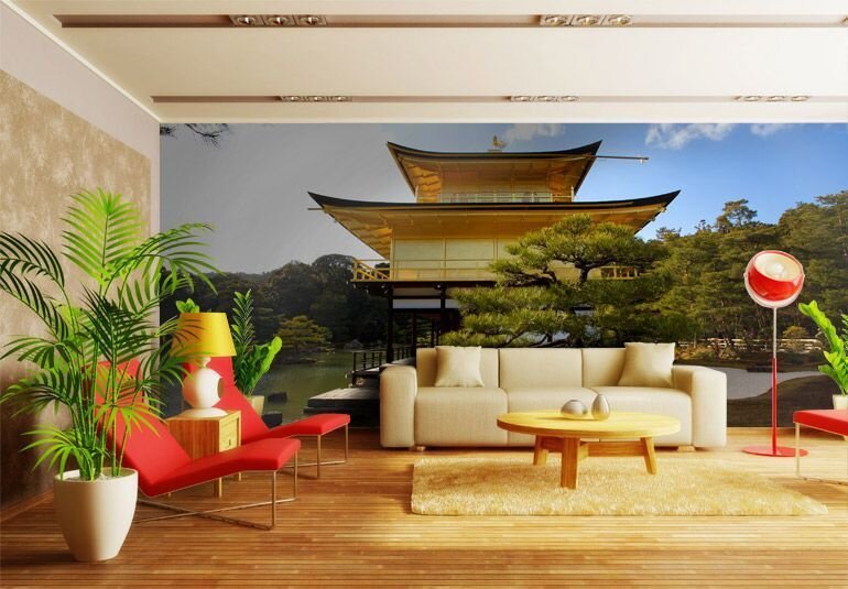 Фотообои в комнате в стиле Фэншуй