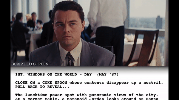The Wolf of Wall Street script