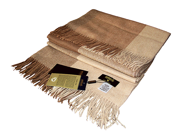 Плед Erdenet из 100 % верблюжьей шерсти (Gobi, Монголия) 