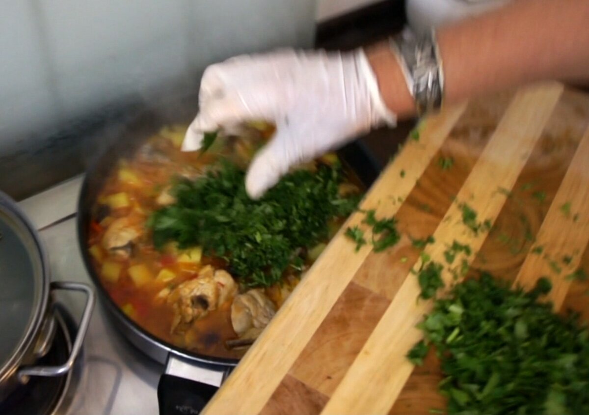 Бозартма из курицы (Азербайджанская кухня)