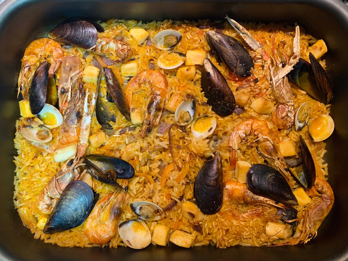 Como se hace la paella de marisco