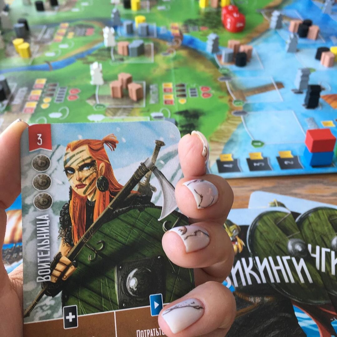 Настольная игра "Викинги": от 2 до 4 участников, 60—90 минут игры.