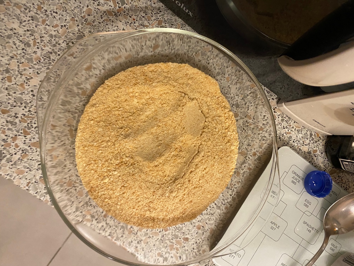 Форму лучше взять диаметром 20 см