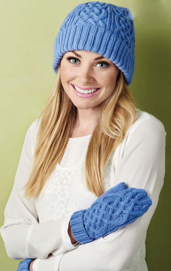 Фото: с сайта https://pepita.ru/2018/02/09/shapka-i-varezhki-spitsami-s-uzorom-iz-aranov/