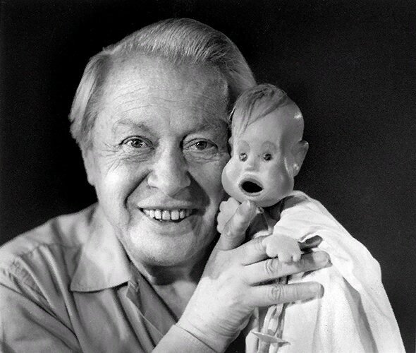 Сергей Образцов с куклой