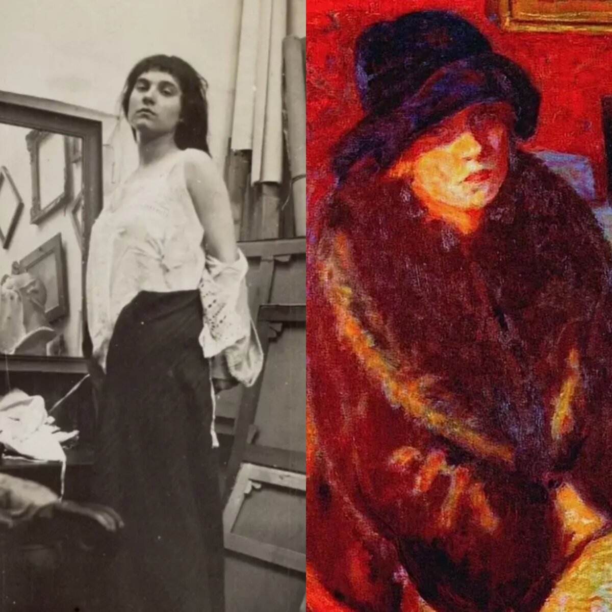 Марта де Мелиньи, Справа: портрет "Марты Боннар", 1925 год, Источник: Яндекс картинки