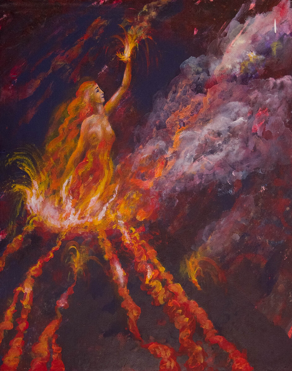 Картина Кэрол Хилтнер из серии «Пробуждение женщины». Женщина это душа. Душа это женщина. 