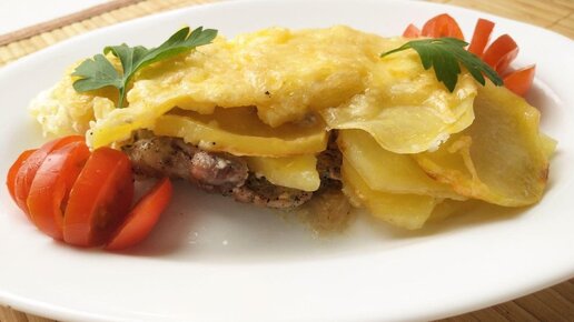 Мясо по-французски с картофелем, пошаговый рецепт с фото на ккал
