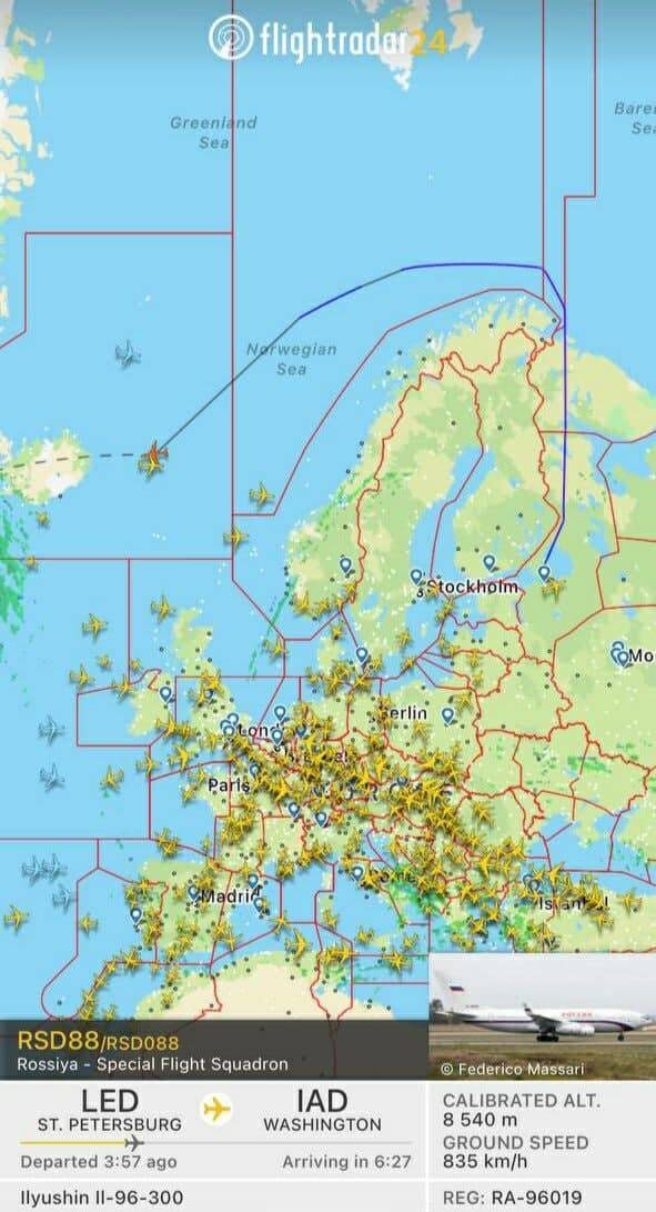 Источник фото: сайт Flightradar📷
