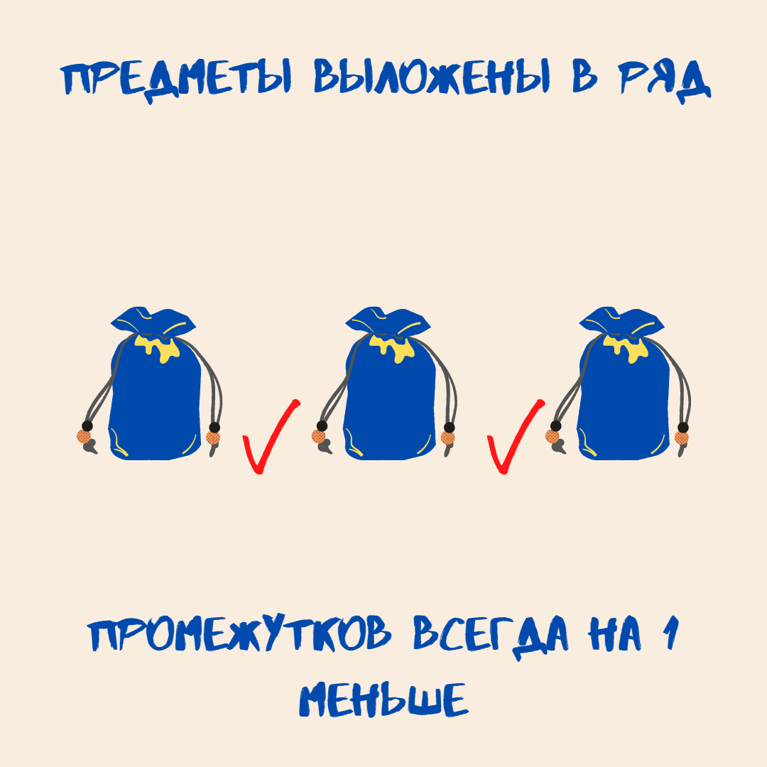 Предметы в ряд