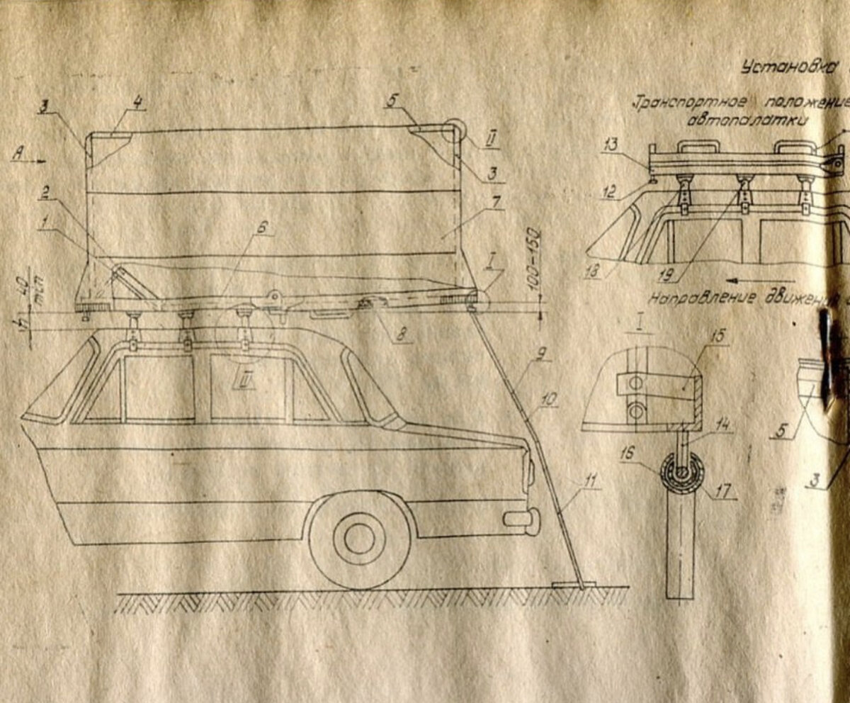 Палатка на крышу автомобиля своими руками чертежи