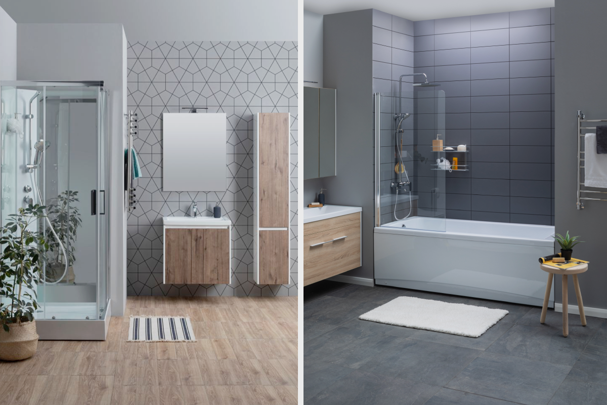 Пример интерьера ванной комнаты от Aquanet