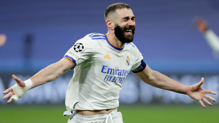 Карим Бензема после хет-трика ПСЖ в 1/8 финала ЛЧ сезона 2021/22
