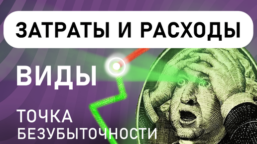 Затраты и Расходы их виды | Точка Безубыточности. Анатолий Желудков