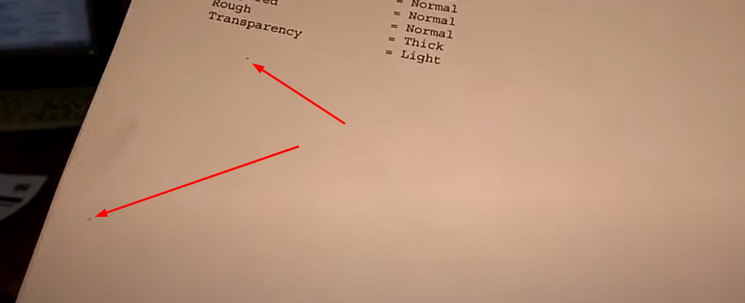 Черные точки на листе