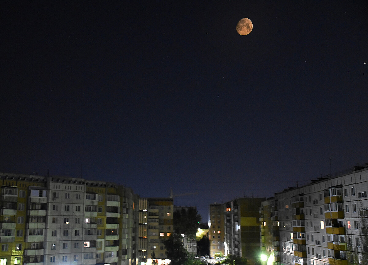 #Луна #звёзды #Ночь #Небо 