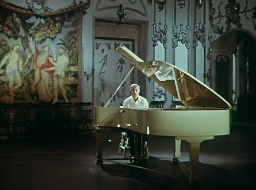 Микаэл Таривердиев исполняет сонеты Шекспира (кадр из фильма «Адам женится на Еве», 1980 год)