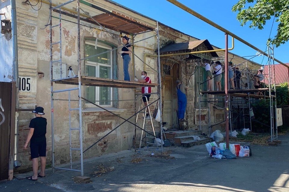    Все больше старинных особняков Краснодара преображается. Фото: соцсети.