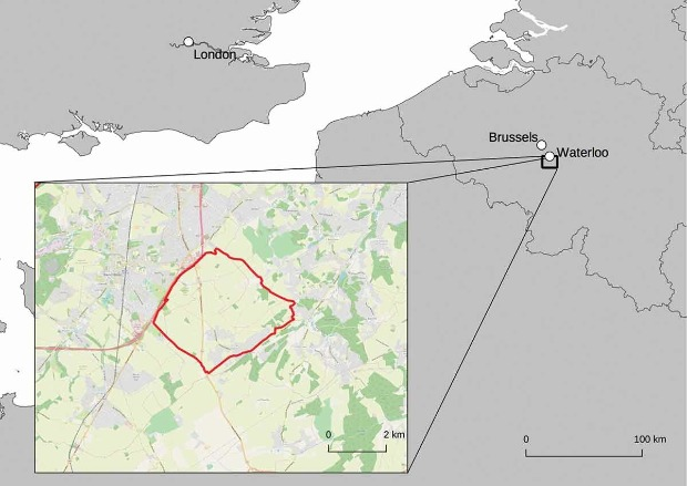 Местоположение поля битвы при Ватерло
Tony Pollard / Journal of Conflict Archaeology, 2022
