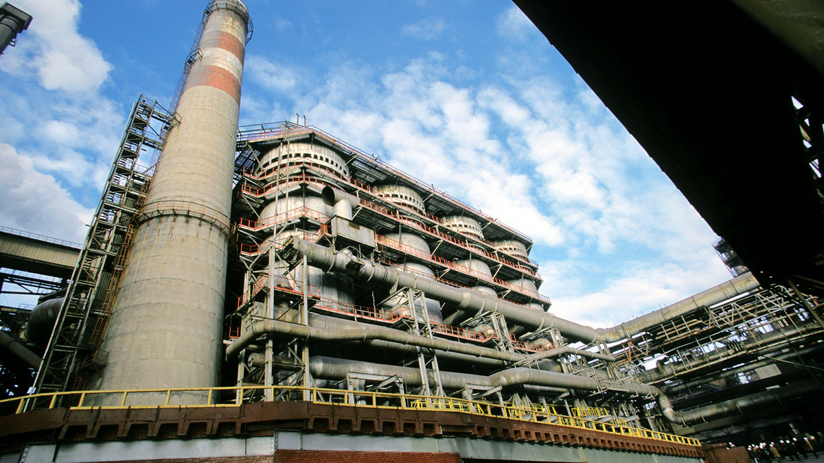    ОАО "Череповецкий сталепрокатный завод "Северсталь".© РИА Новости . Игорь Михалев