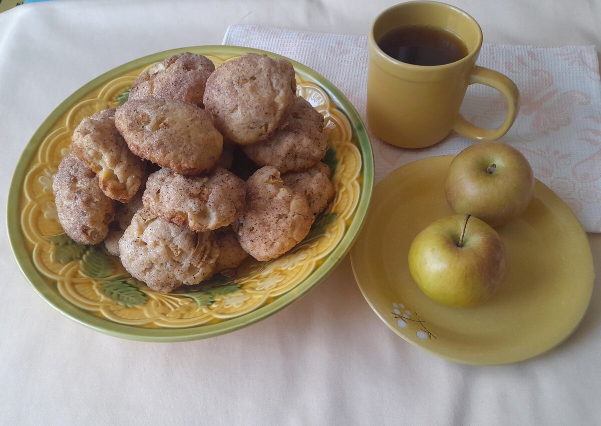    Творожное печенье с яблоками