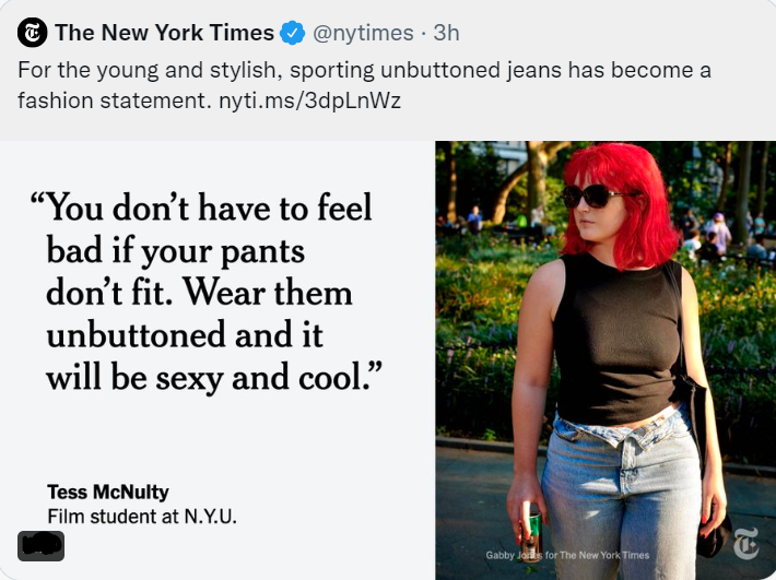 Cкриншот-цитата из ленты New York Times, Twitter