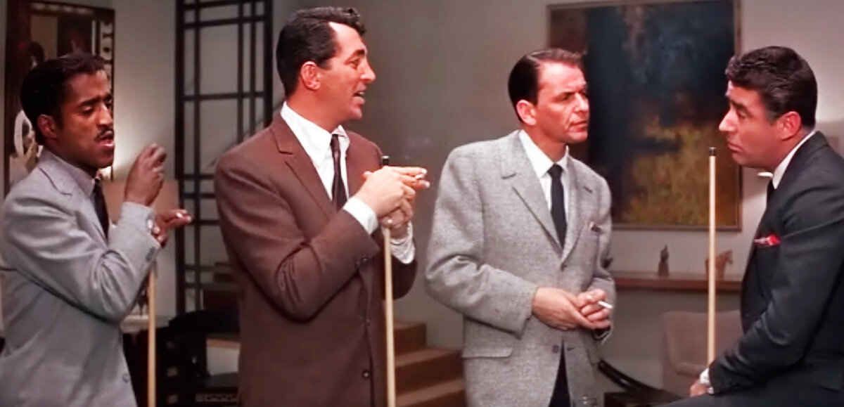 1960 г., Warner Bros. Pictures. Криминальный боевик.
Режиссер Льюис Майлстоун.
Сценарий Гарри Браун, Чарльз Ледерер, Билли Уайлдер.
Продюсер Льюис Майлстоун, Генри В. Саникола.
Оператор Уильям Х. Дэниелс. Композитор Нелсон Риддл.
В главных ролях:  Фрэнк Синатра, Дин Мартин, Сэмми Дэвис мл., Питер Лоуфорд.
