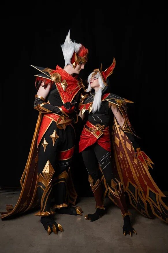 Шая и Рэйкан из Арканы — косплей. Сеттинг: League of Legends. Косплеер Рэйкана: Machinae. Косплеер Шаи: VITALLIYANA. Фотограф: Руслан Фетисов   📷