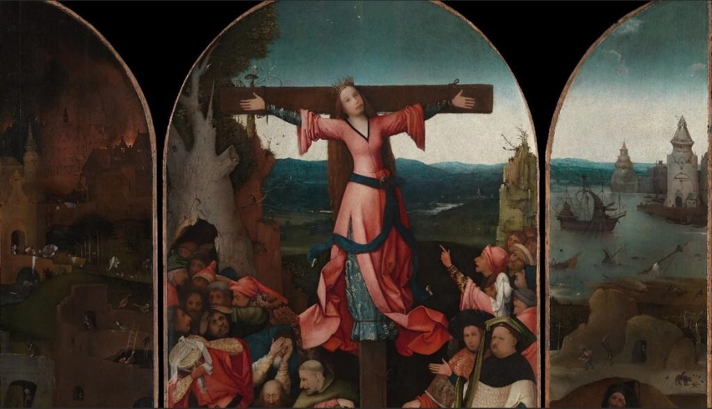 Иероним Босх «Распятая мученица», 1500-1503 Галерея Академии, Венеция